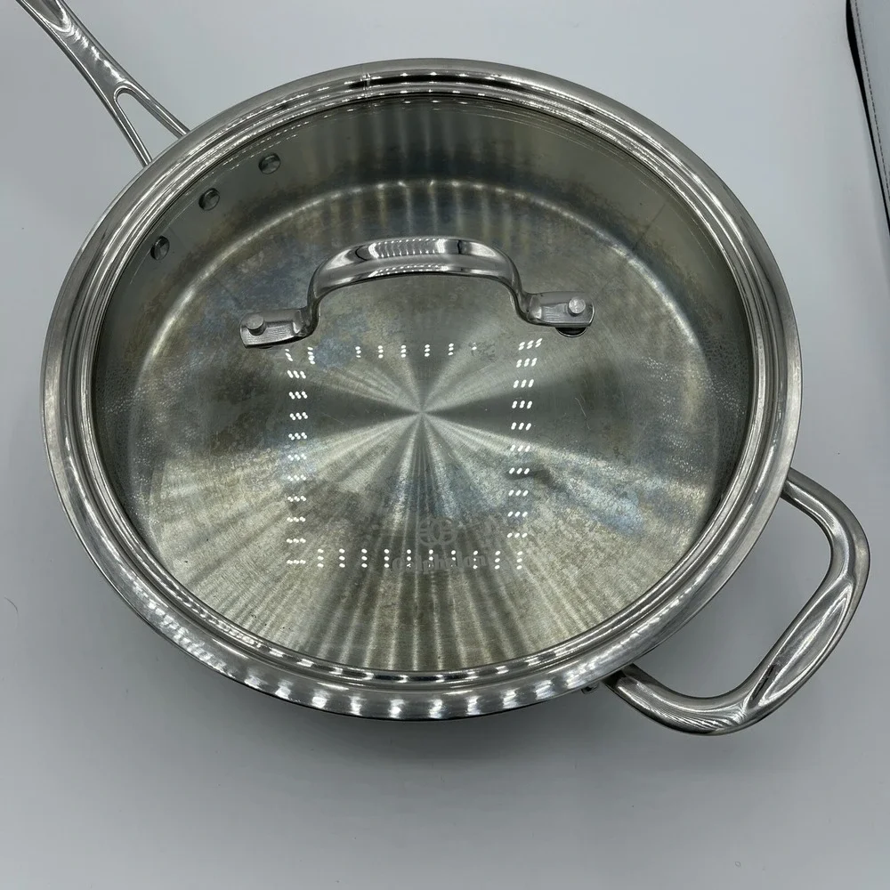 Calphalon Classic Stainless Steel‎ Cookware Saute Pan, 3 Quart Silver